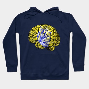 Brain&Heart Interactive Yellow&Blue Filter T-Shirt By Red&Blue Hoodie